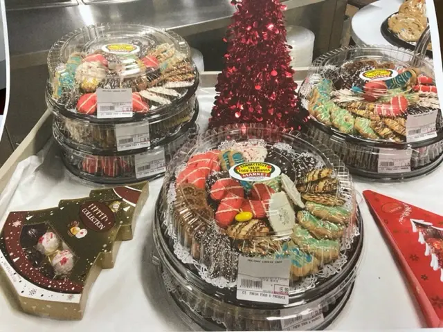 Holiday cookie and pastry platters