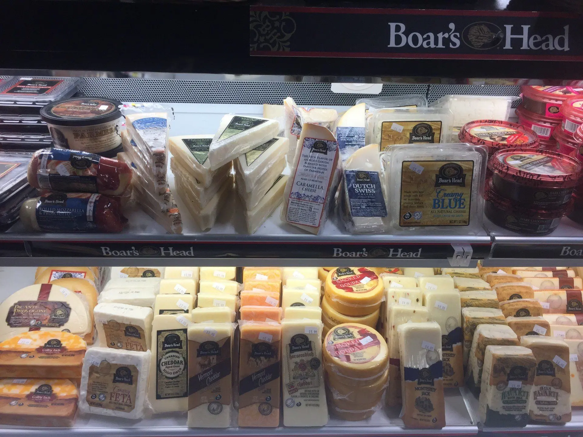 Packaged specialty cheeses