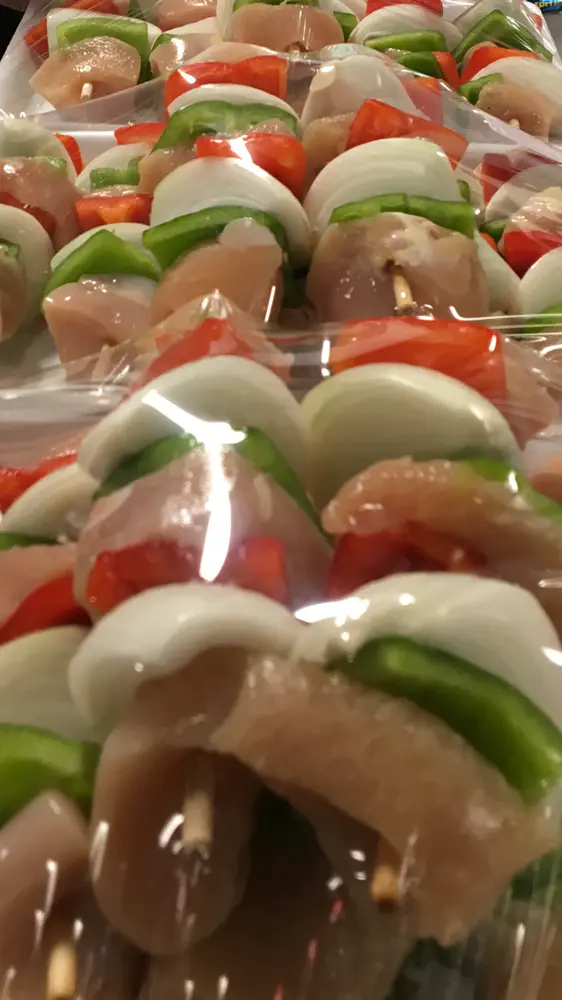 House-made chicken kabobs