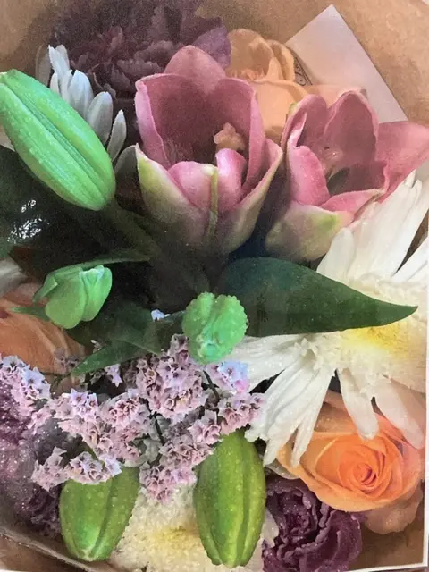 A fresh cut flower bouquet