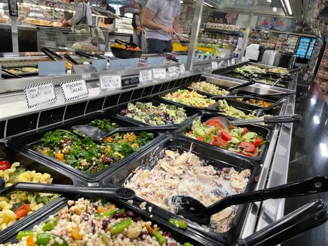 Prepared foods in the daily specials case