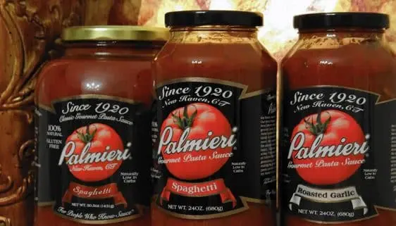 Palmieri tomato sauce jars