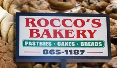 Rocco’s Bakery sign